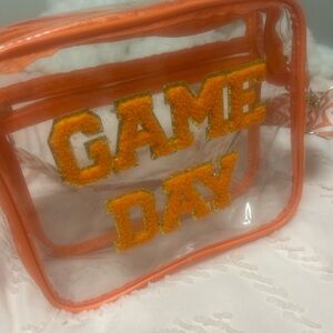 Clear Orange 'Game Day' Bag